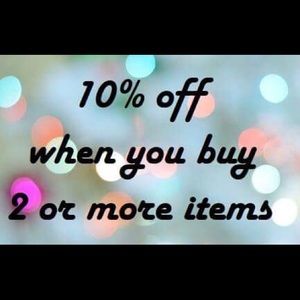 10% off 2 items or more